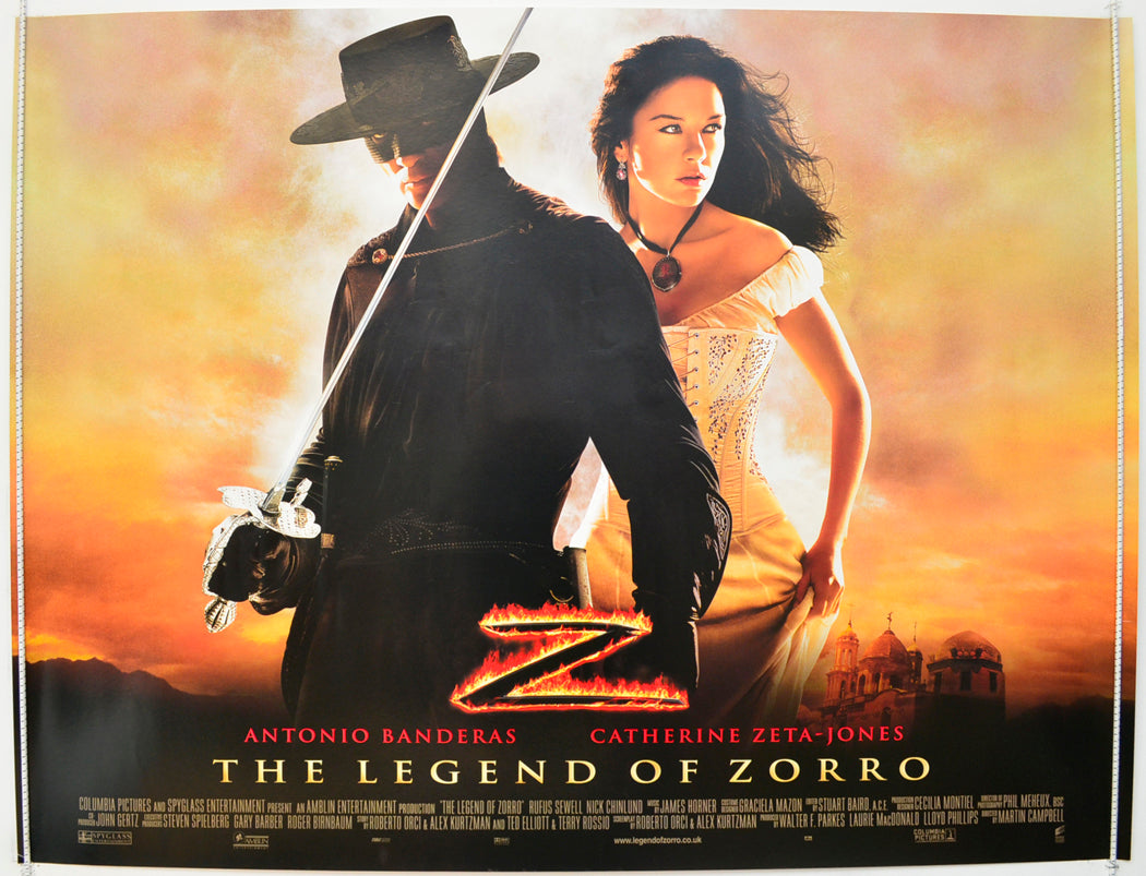 The Legend Of Zorro Original Quad Poster - Film Poster - Movie Poster  