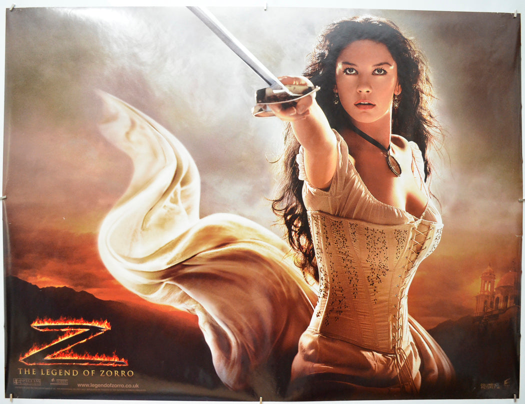 The Legend Of Zorro (Teaser / Advance Version) Original Quad Poster - Film Poster - Movie Poster  