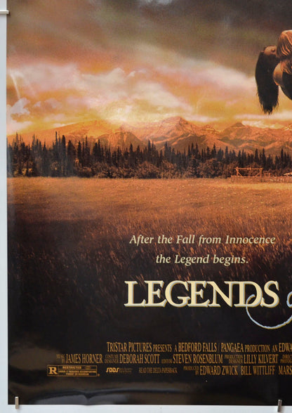 LEGENDS OF THE FALL (Bottom Left) Cinema One Sheet Movie Poster 