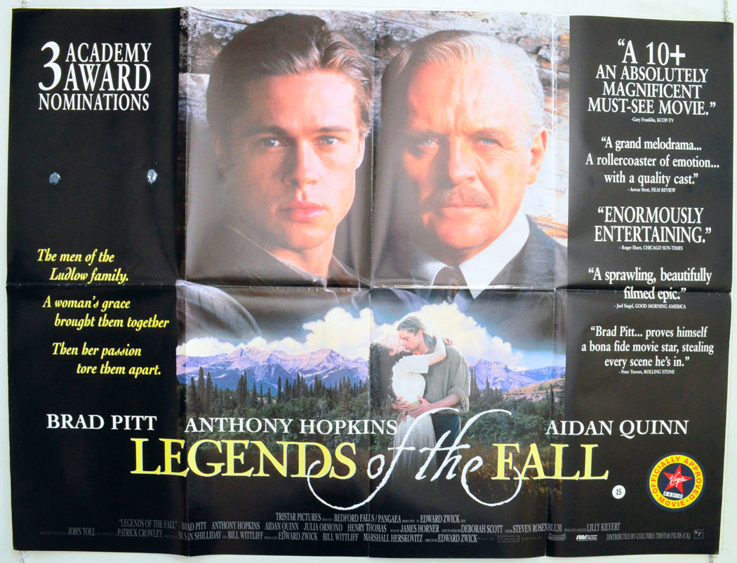 Legends Of The Fall Original British Quad Poster - Film Poster - Movie Poster 