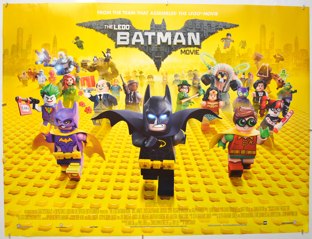 The Lego Batman Movie Original Quad Poster - Film Poster - Movie Poster