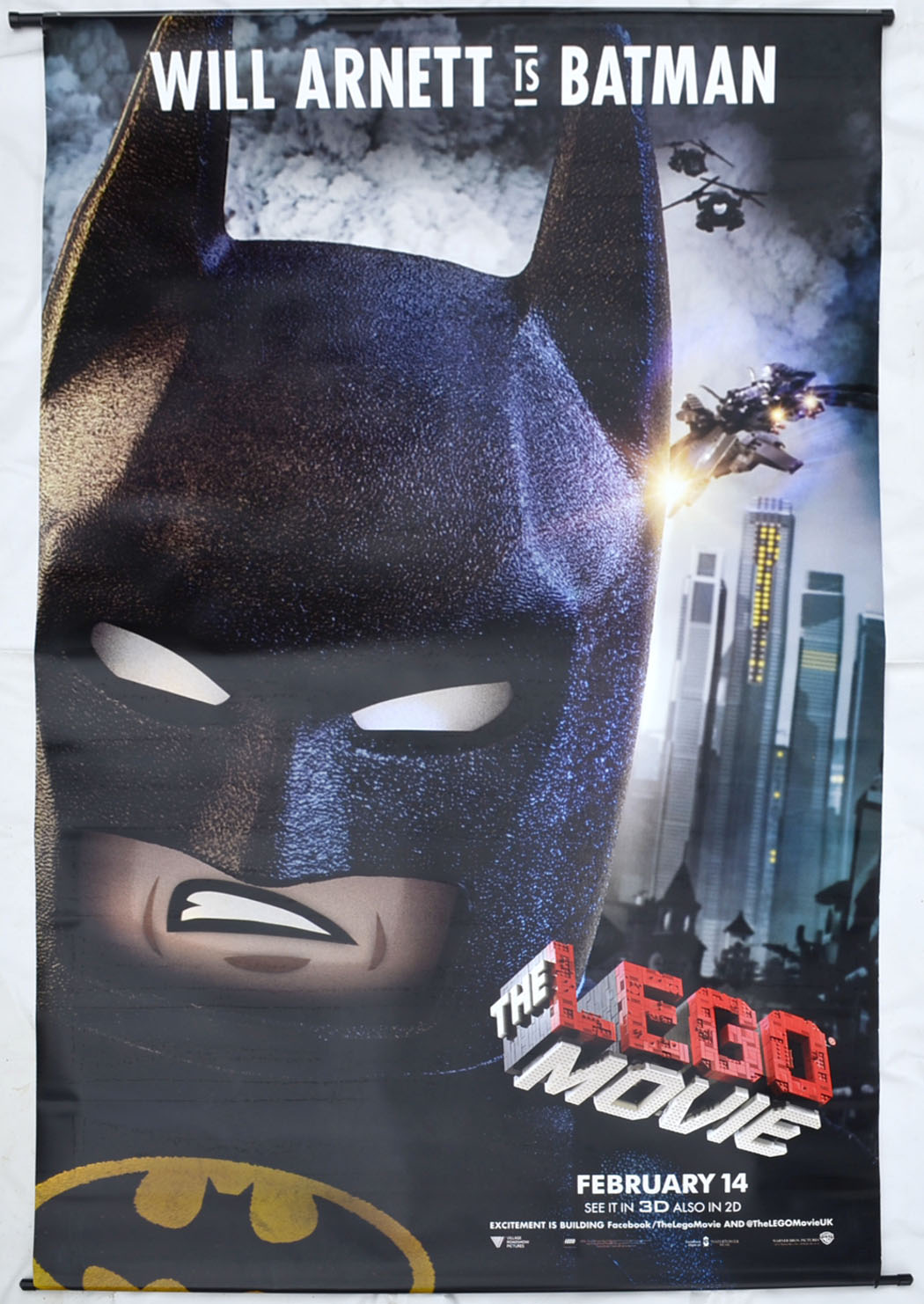 THE LEGO MOVIE Cinema BATMAN BANNER 