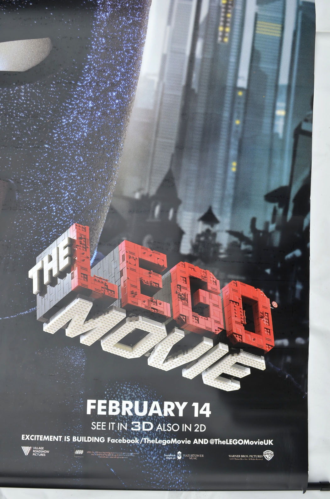 THE LEGO MOVIE Cinema BATMAN BANNER Bottom Right  