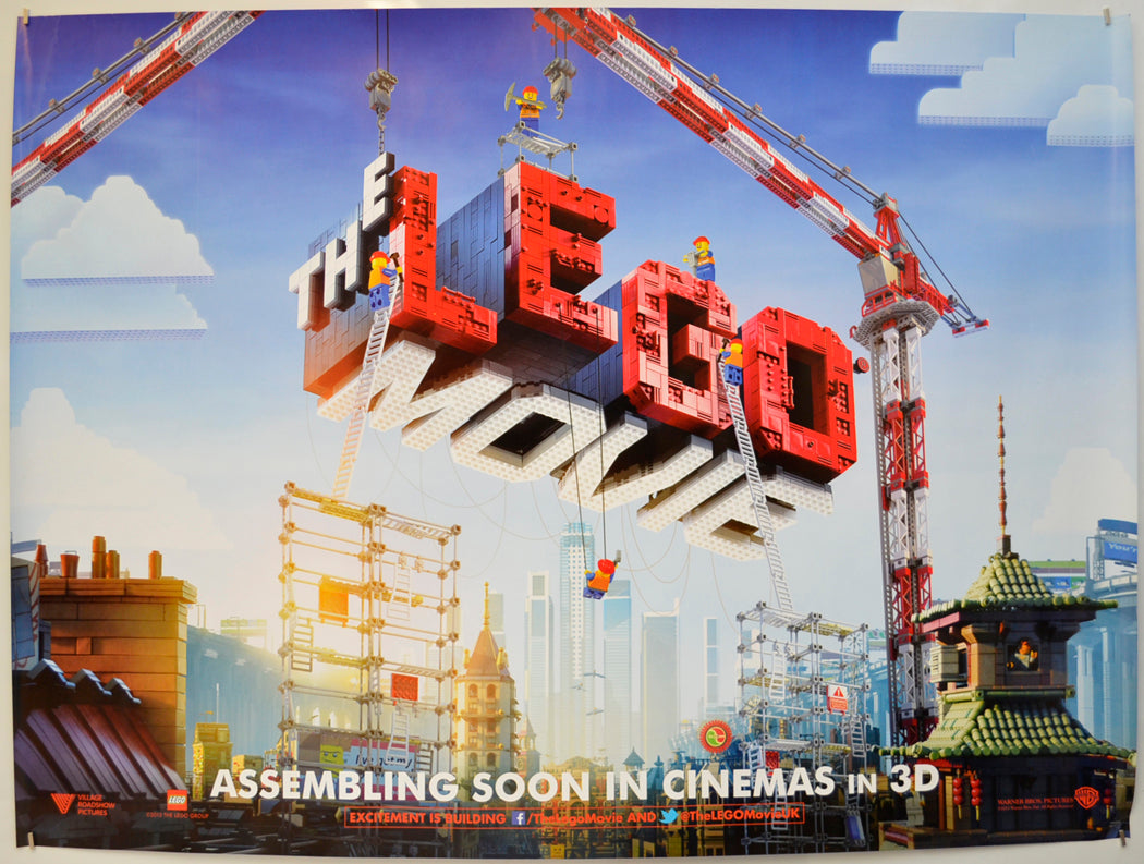 The Lego Movie  (Teaser / Advance Version)   Original Quad Poster - Film Poster - Movie Poster