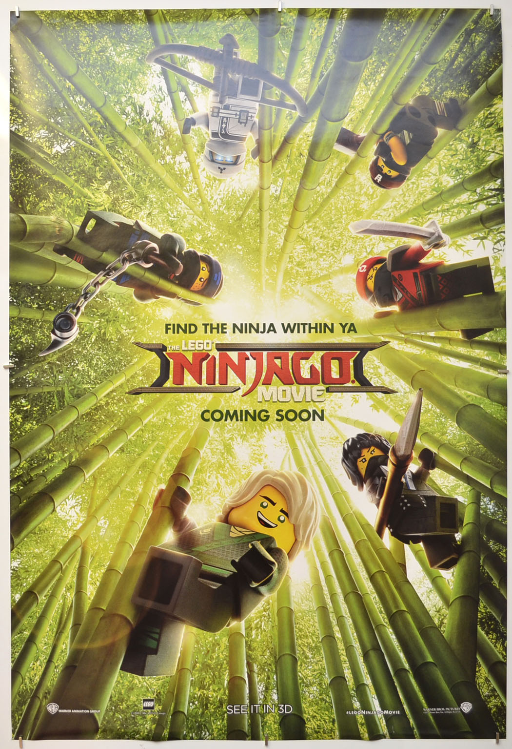 The Lego Ninjago Movie (Teaser / Advance Version)  Original One Sheet Poster - Film Poster - Movie Poster