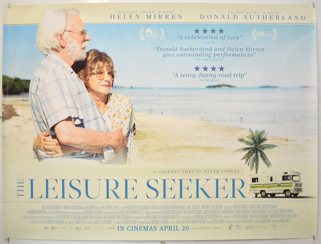 The Leisure Seeker Original Quad Poster - Film Poster - Movie Poster