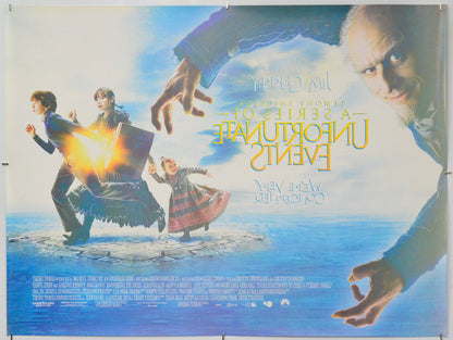 Lemony Snicket's : A Series Of Unfortunate Events (Back) Cinema Quad Movie Poster 