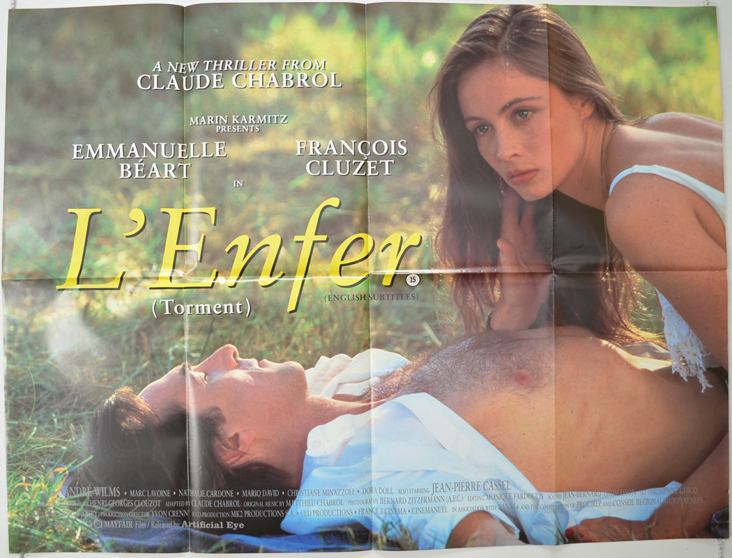 L'Enfer  (a.k.a. Torment)  Original Quad Poster - Film Poster - Movie Poster 