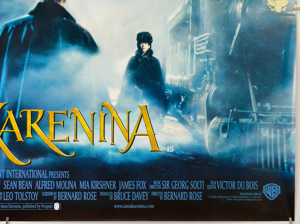 Leo Tolstoy's : Anna Karenina (Bottom Right) Cinema Quad Movie Poster 