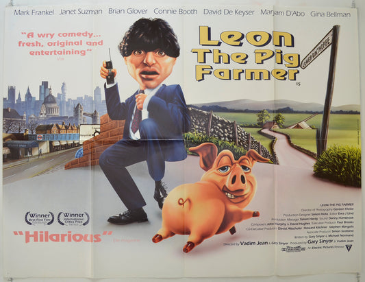 Leon The Pig Farmer   Original Quad Poster - Film Poster - Movie Poster 