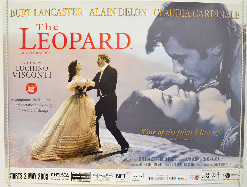 The Leopard  Original British Quad Poster - Film Poster - Movie Poster 