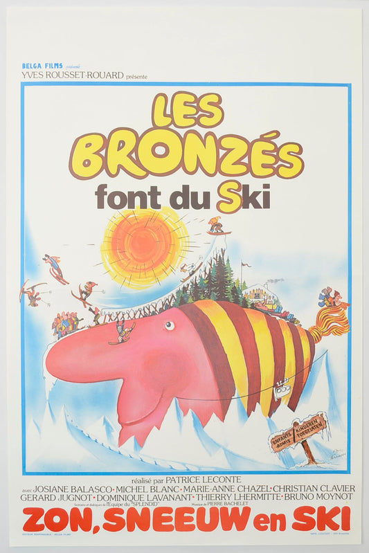 Les Bronzes Font Du Ski (a.k.a. French Fried Vacation 2) Original Belgian Poster - Film Poster - Movie Poster