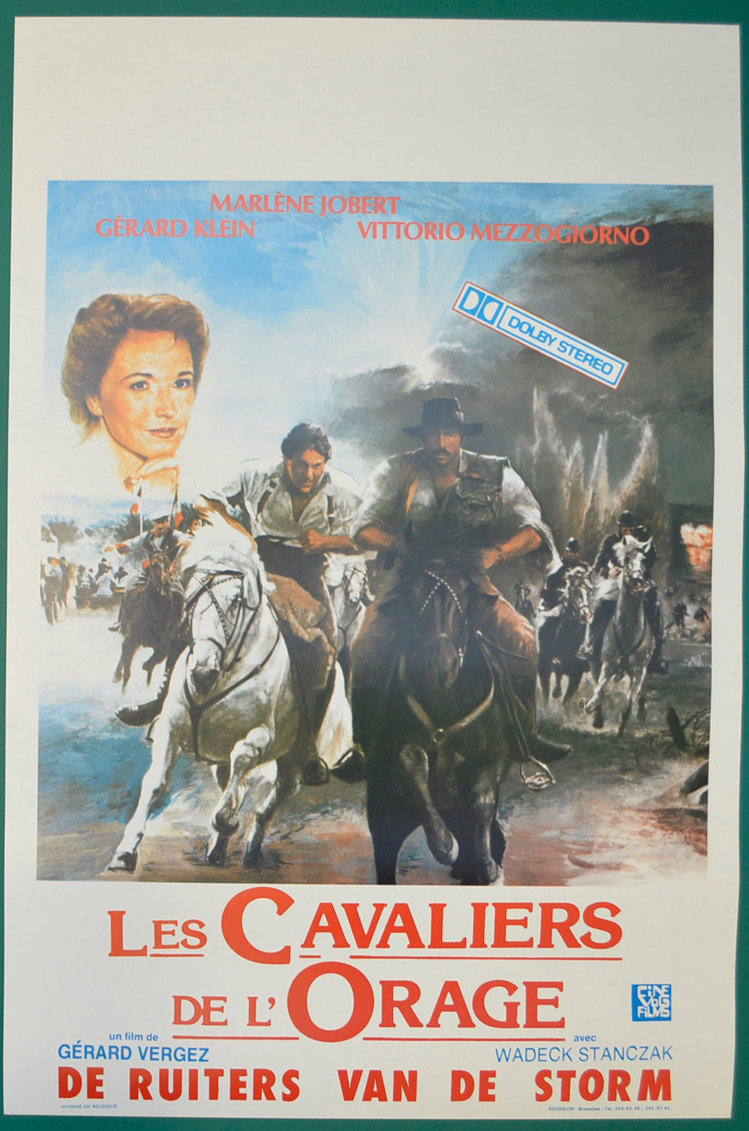 Les Cavaliers De L'Orage   Original Belgian Poster - Film Poster - Movie Poster  