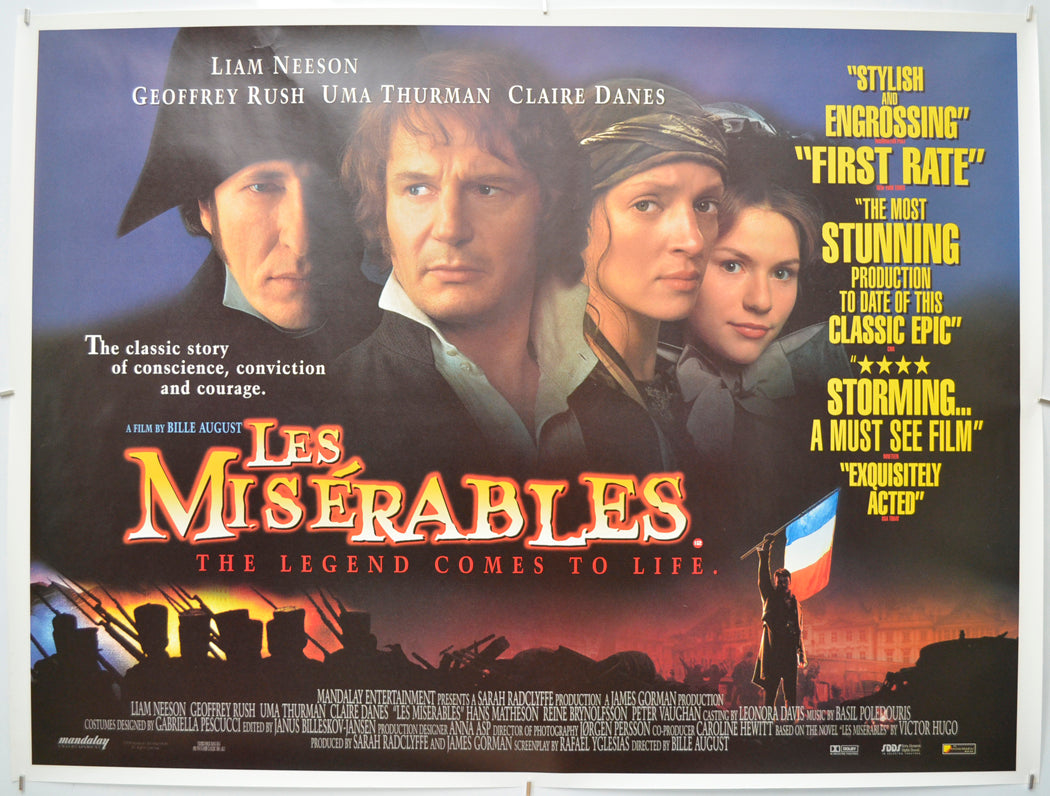 Les Miserables Original British Quad Poster - Movie Poster