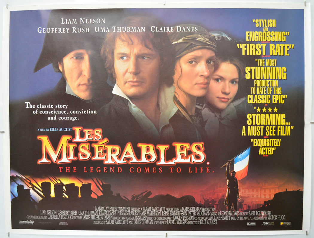 Les Miserables Original Quad Poster - Film Poster - Movie Poster