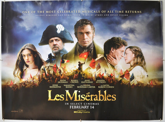 Les Miserables (2024 re-release Version) Original Quad Poster - Film Poster - Movie Poster 