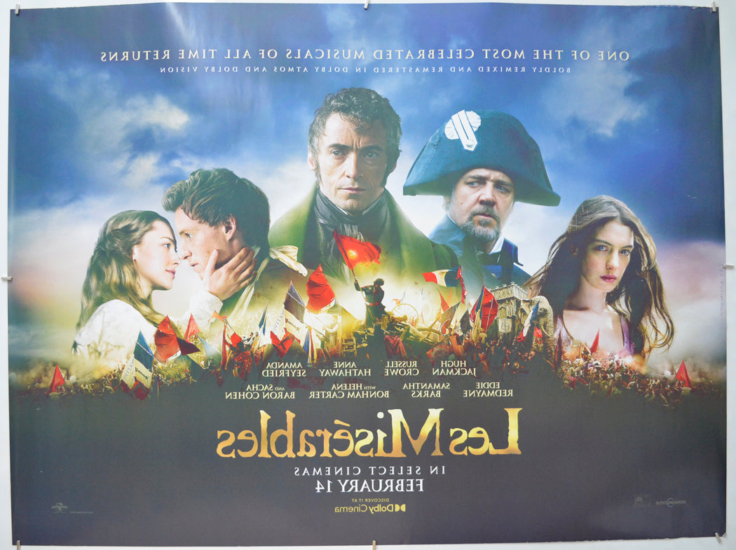 LES MISERABLES (Back) Cinema Quad Movie Poster 