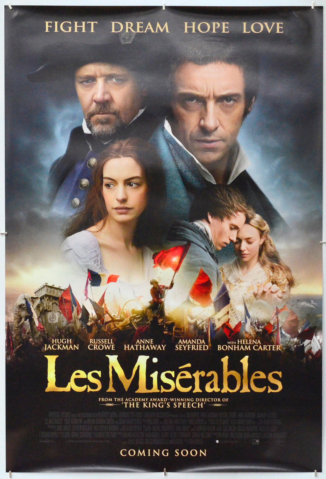 Les Miserables - Original One Sheet Poster - Film Poster - Movie Poster 