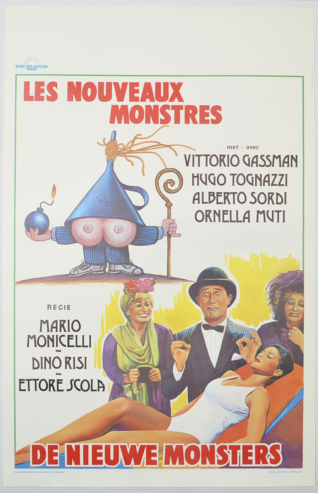 Les Nouveaux Monstres (a.k.a. Viva Italia!) Original Belgian Poster - Film Poster - Movie Poster