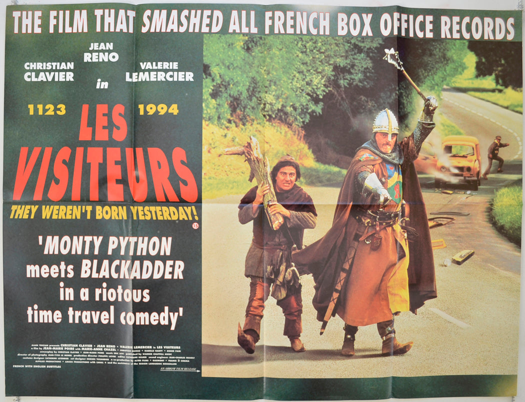 Les Visiteurs   Original Quad Poster - Film Poster - Movie Poster 