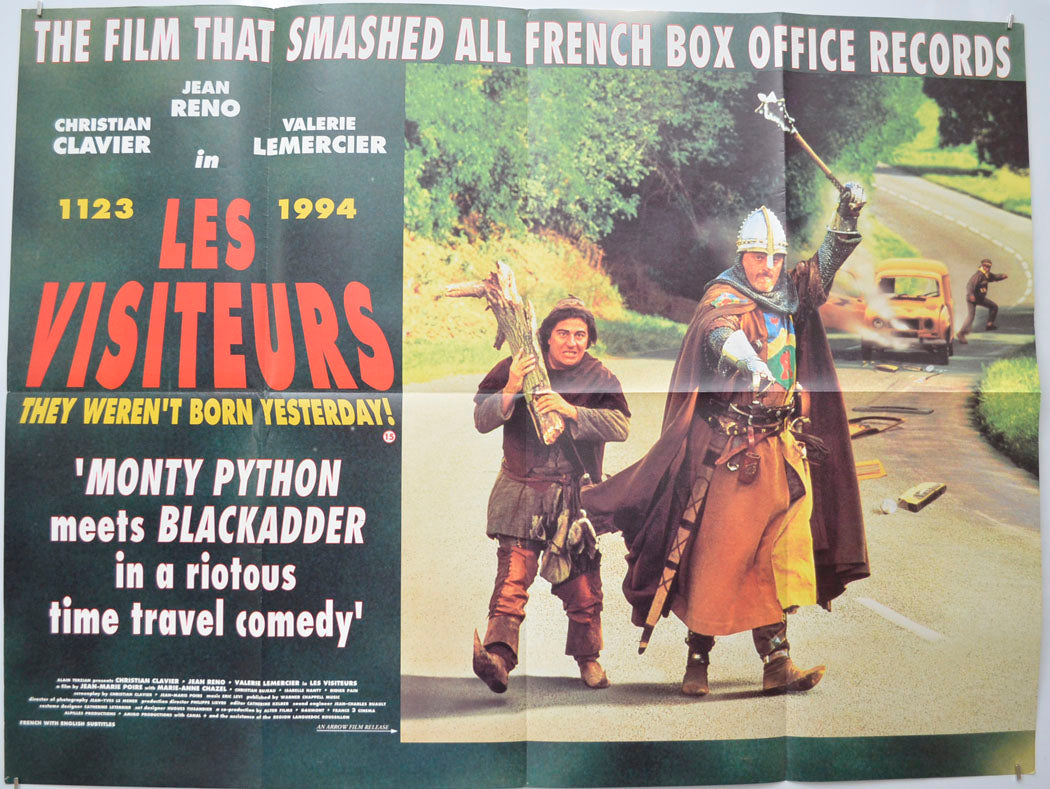 Les Visiteurs Original Quad Poster - Film Poster - Movie Poster