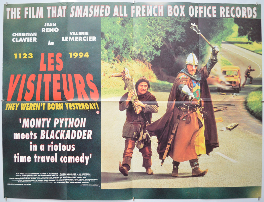 Les Visiteurs Original Quad Poster - Film Poster - Movie Poster