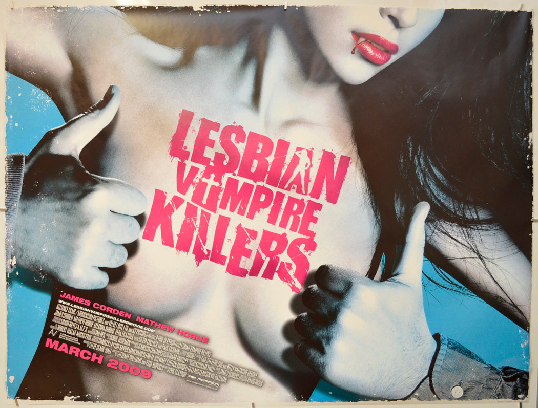 Lesbian Vampire Killers  (Teaser / Advance Version)   Original Quad Poster - Film Poster - Movie Poster