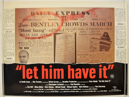 Let Him Have It  Original Quad Poster - Film Poster - Movie Poster