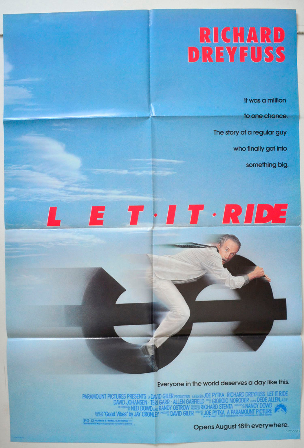 Let It Ride Original One Sheet Poster - Movie Poster