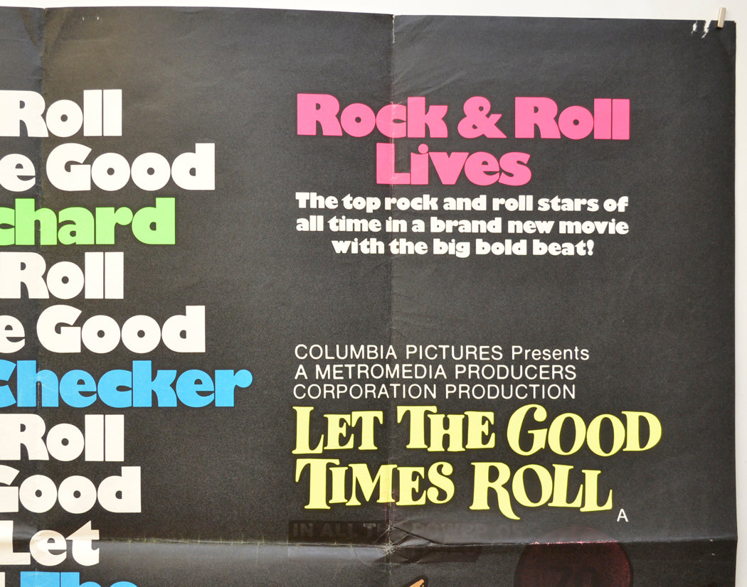 LET THE GOOD TIMES ROLL (Top Right) Cinema Quad Movie Poster 