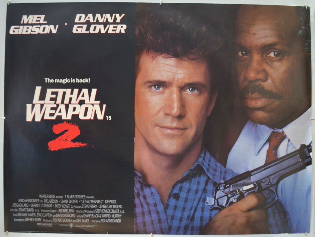 Lethal Weapon 2 Original Quad Poster - Film Poster - Movie Poster