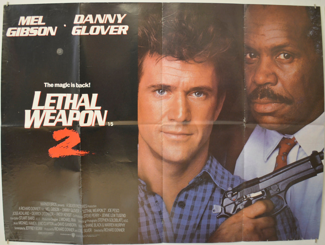 Lethal Weapon 2 Original Quad Poster - Film Poster - Movie Poster