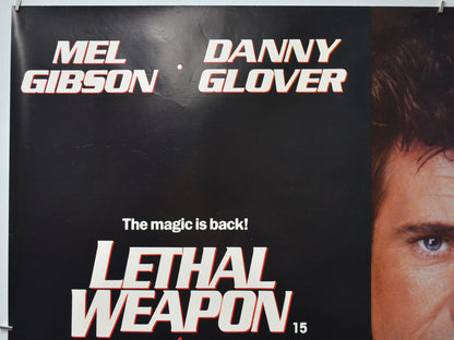 LETHAL WEAPON 2 (Top Left) Cinema Quad Movie Poster 