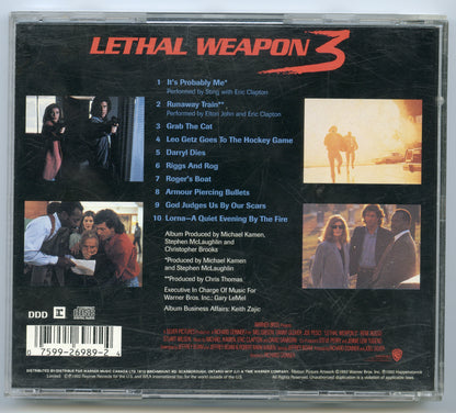 LETHAL WEAPON 3 Original CD Soundtrack (back) 