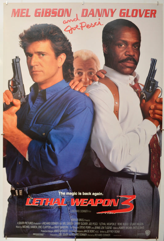 Lethal Weapon 3 Original One Sheet Poster - Film Poster - Movie Poster