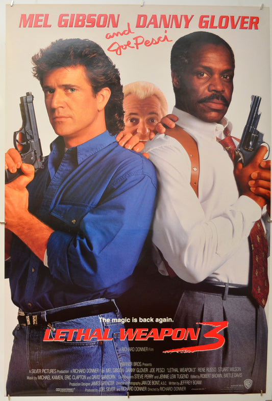 Lethal Weapon 3 Original One Sheet Poster - Film Poster - Movie Poster