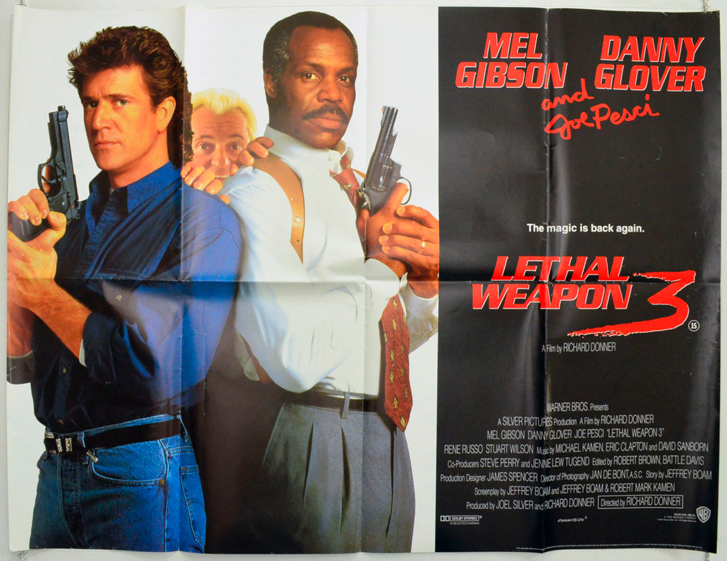 Lethal Weapon 3 Original British Quad Poster - Film Poster - Movie Poster 