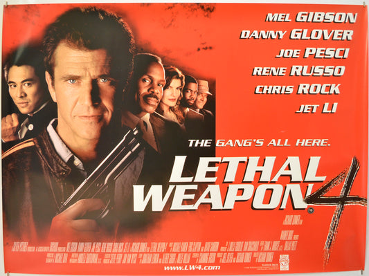 Lethal Weapon 4  Original Quad Poster - Film Poster - Movie Poster