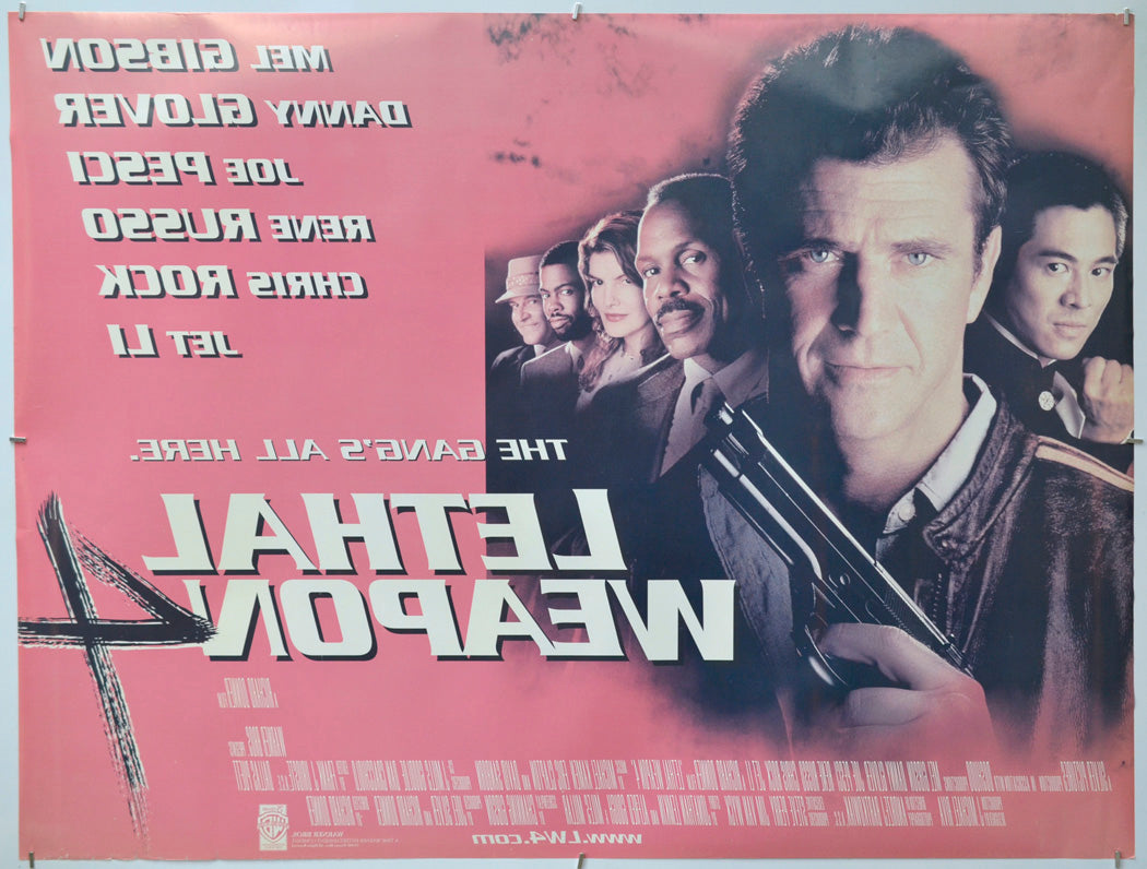 Lethal Weapon 4 (Back) Cinema Quad Movie Poster 