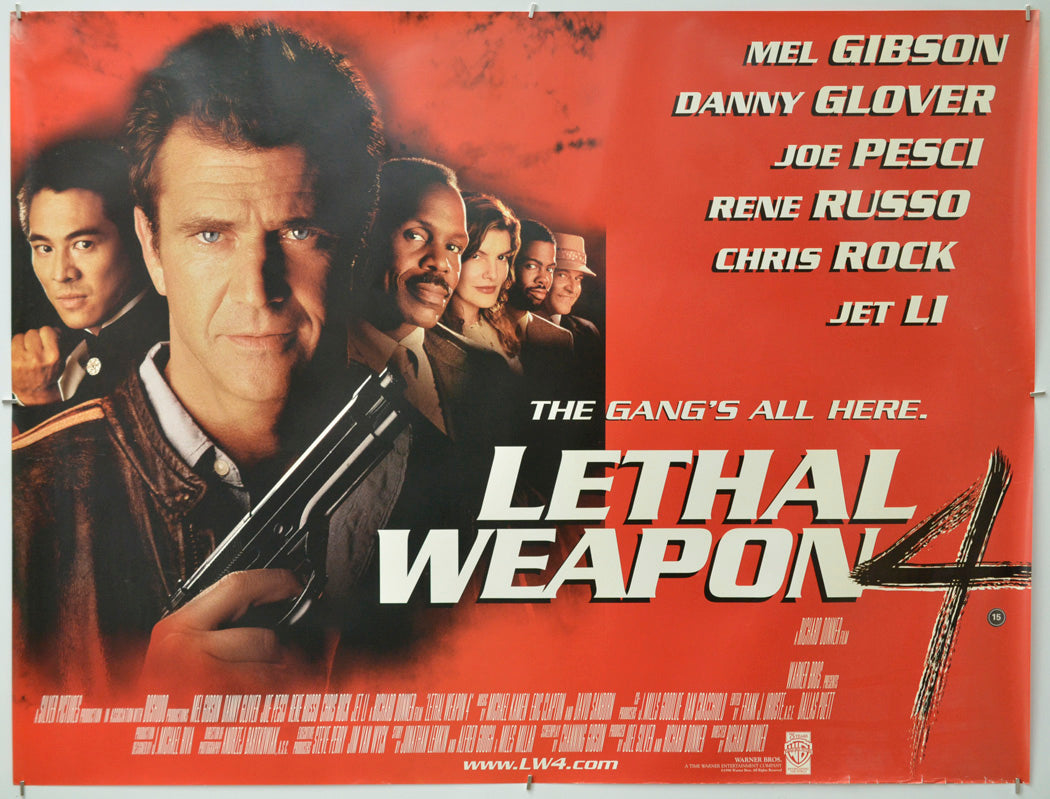 Lethal Weapon 4 - Original Quad Poster - Film Poster - Movie Poster