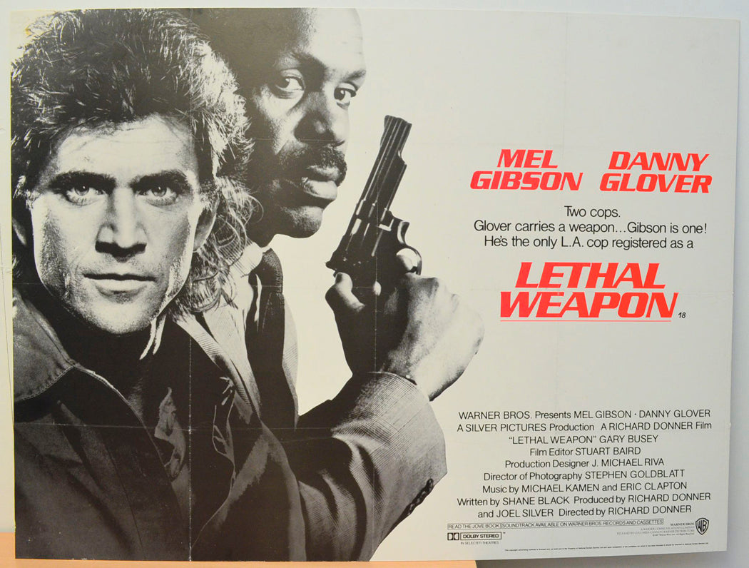 Lethal Weapon Original British Quad Poster - Film Poster - Movie Poster 