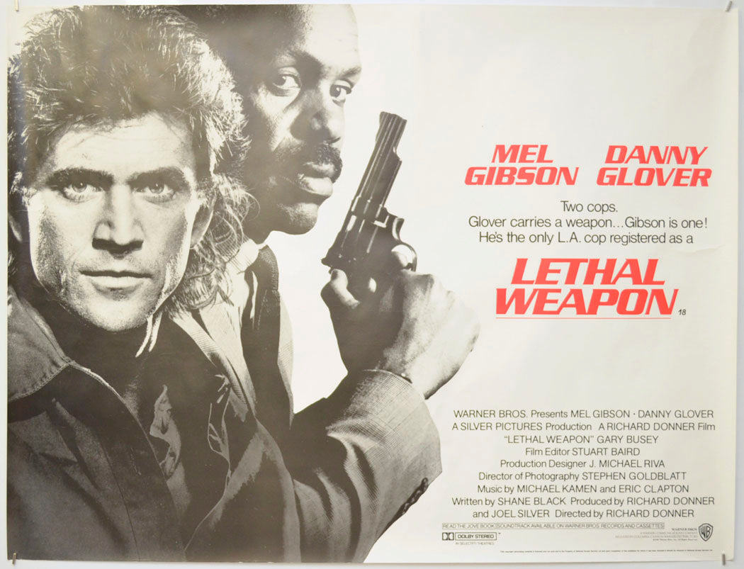 Lethal Weapon Original Quad Poster - Film Poster - Movie Poster