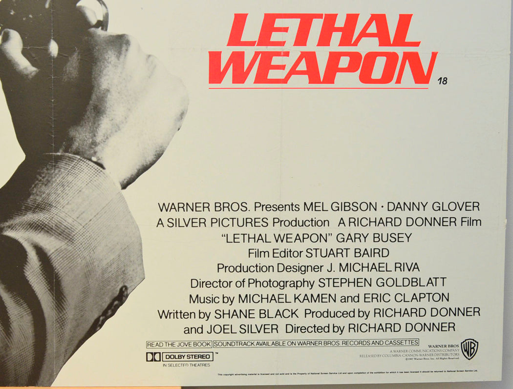 LETHAL WEAPON (Bottom Right) Cinema Quad Movie Poster 