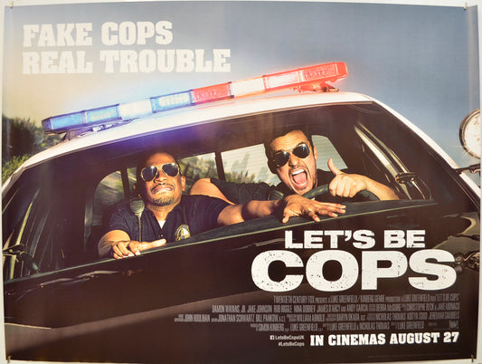 Let's Be Cops  Original Quad Poster - Film Poster - Movie Poster