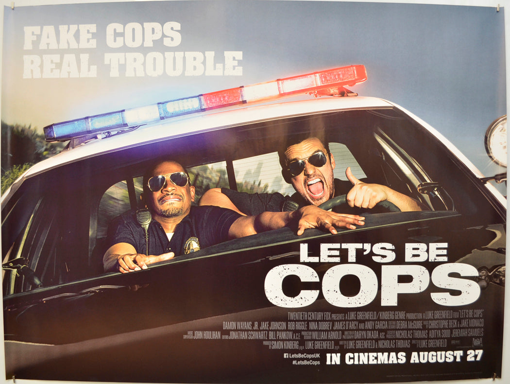 Let's Be Cops  Original Quad Poster - Film Poster - Movie Poster