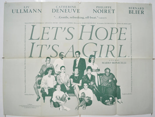 Let’s Hope It’s A Girl (a.k.a. Speriamo che sia femmina)  Original Quad Poster - Film Poster - Movie Poster