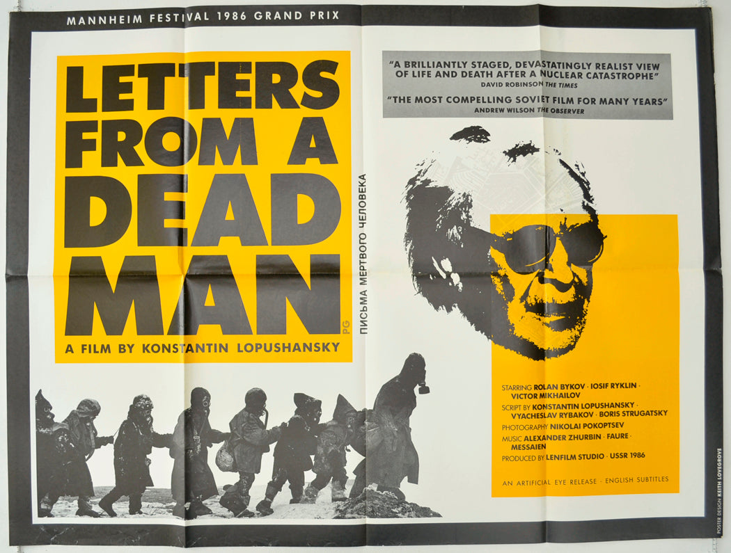 Letters From A Dead Man  (a.k.a. Pisma myortvogo cheloveka)    Original Quad Poster - Film Poster - Movie Poster  