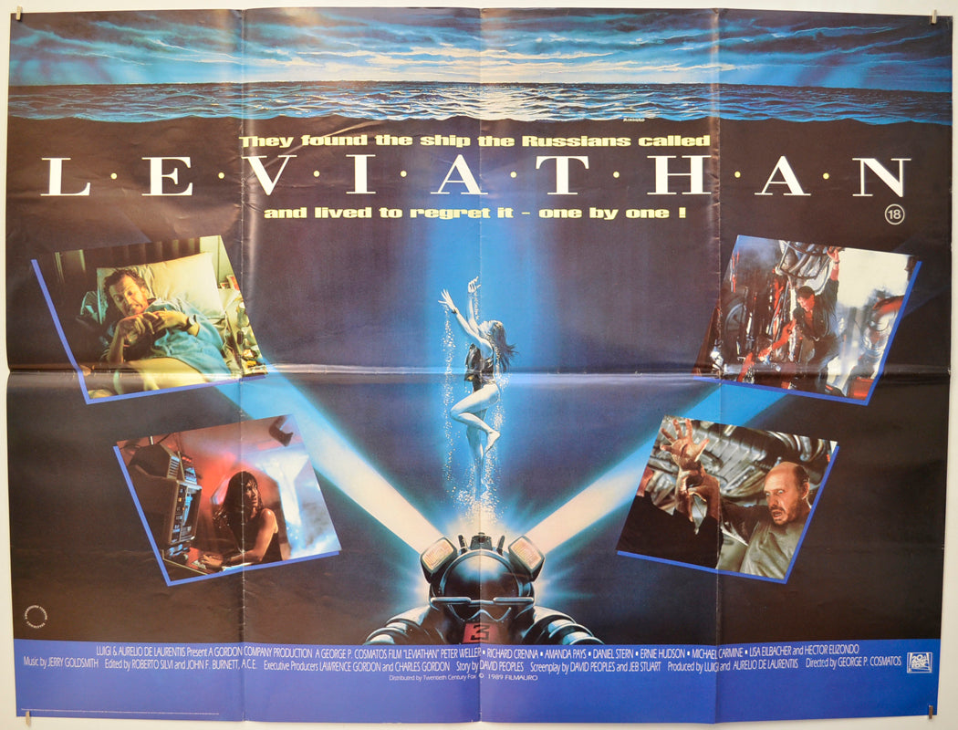 Leviathan  Original Quad Poster - Film Poster - Movie Poster