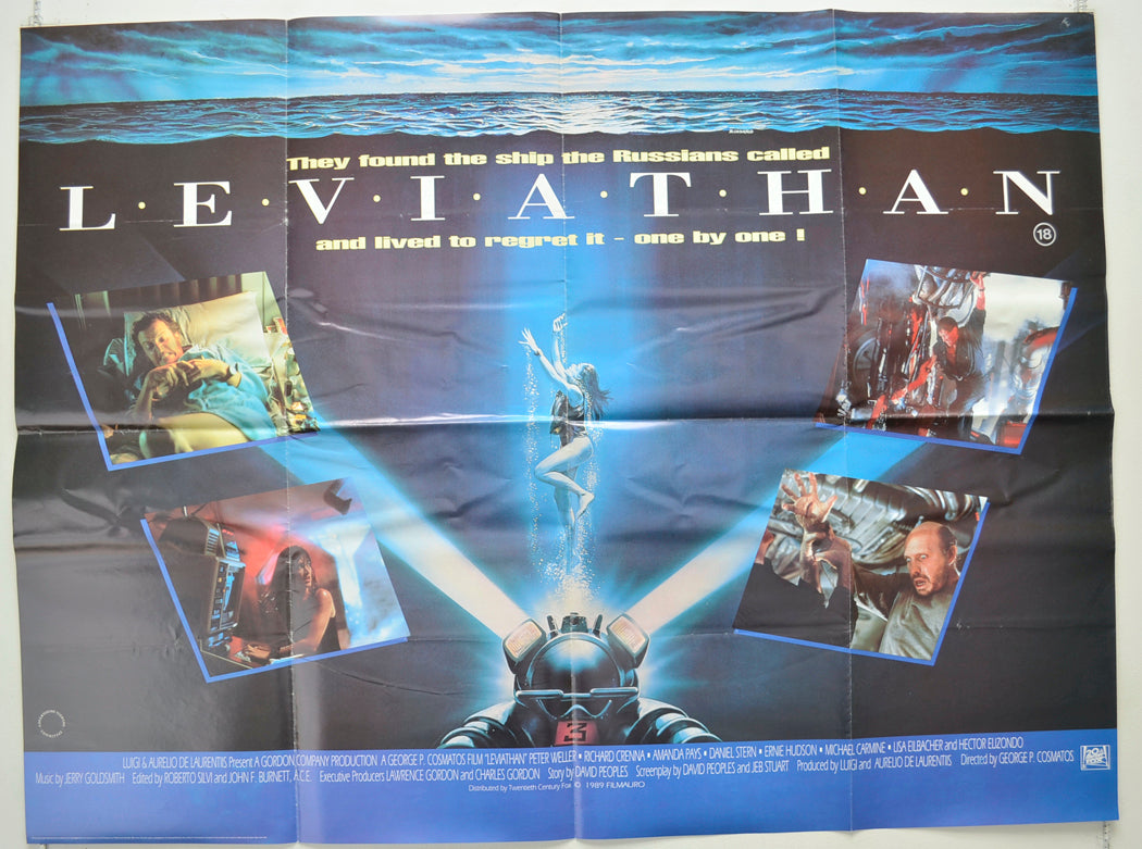 Leviathan Original Quad Poster - Film Poster - Movie Poster  