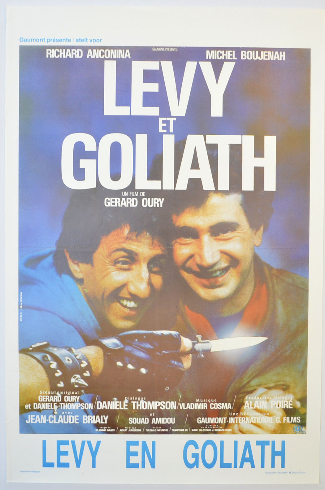 Levy et Goliath Original Belgian Poster - Film Poster - Movie Poster